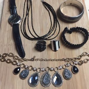 black jewelry bundle
